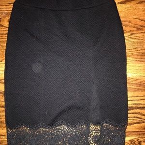 Free People long black skirt